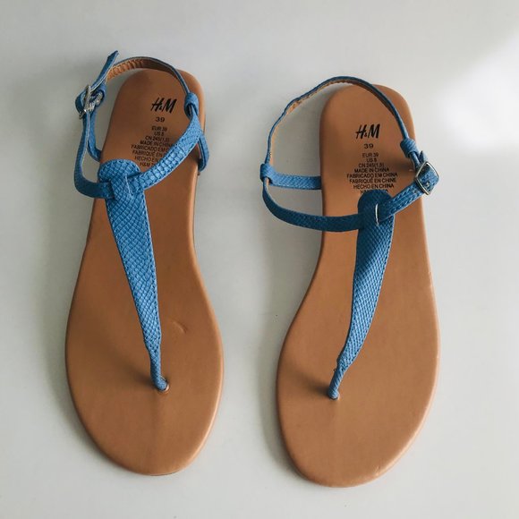 H&M Light Cobalt Blue Sandals - Picture 1 of 6
